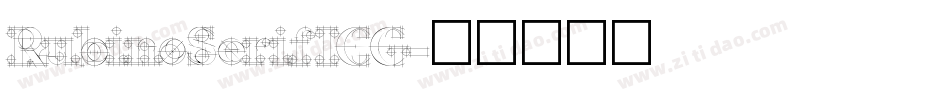 RubinoSerifICG字体转换