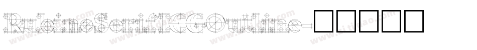 RubinoSerifICGOutline字体转换