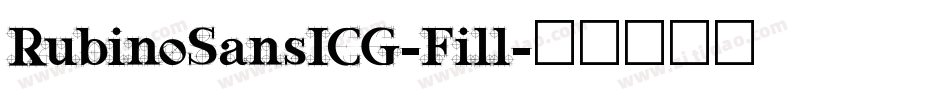 RubinoSansICG-Fill字体转换