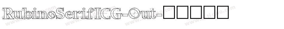 RubinoSerifICG-Out字体转换