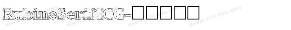 RubinoSerifICG字体转换