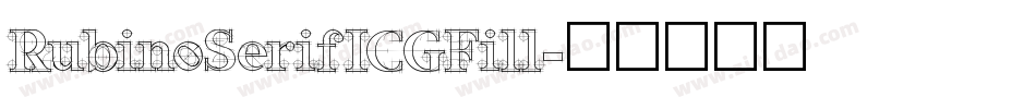 RubinoSerifICGFill字体转换