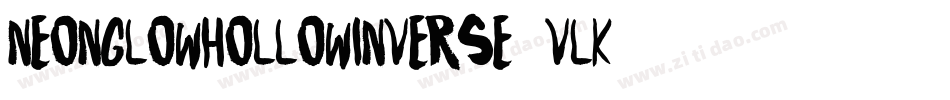 NeonGlowHollowInverse-2VLK字体转换