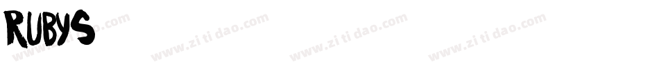 RUBYS字体转换
