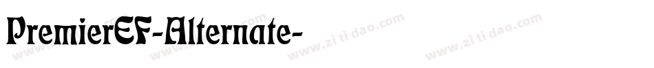 PremierEF-Alternate字体转换