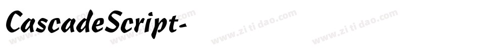 CascadeScript字体转换