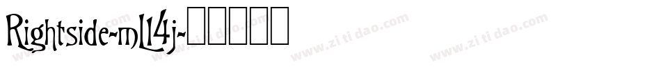 Rightside-mL14j字体转换