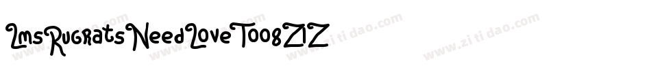 LmsRugratsNeedLoveToo-8Z1Z字体转换