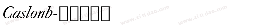 Caslonb字体转换
