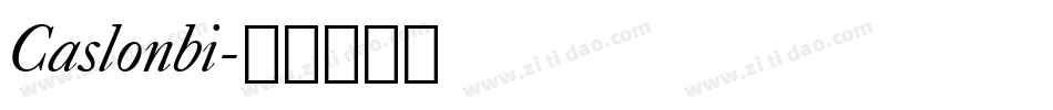 Caslonbi字体转换