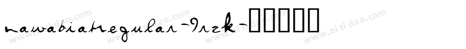 NawabiatRegular-9rZK字体转换