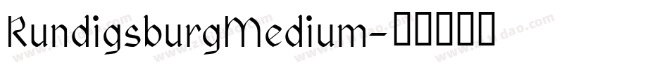 RundigsburgMedium字体转换