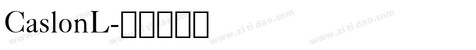 CaslonL字体转换
