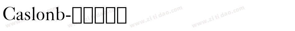 Caslonb字体转换