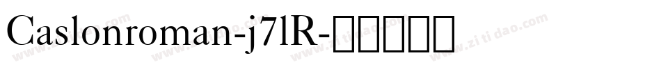 Caslonroman-j7lR字体转换
