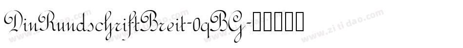 DinRundschriftBreit-0qBG字体转换