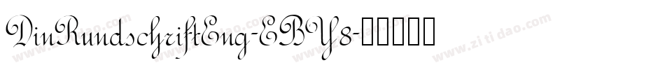DinRundschriftEng-EBY8字体转换
