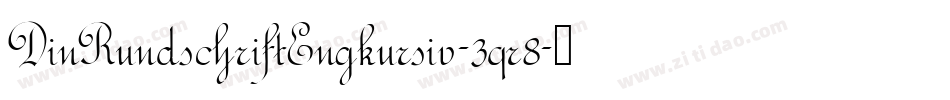 DinRundschriftEngkursiv-3qr8字体转换