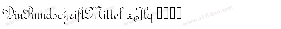 DinRundschriftMittel-xJlq字体转换
