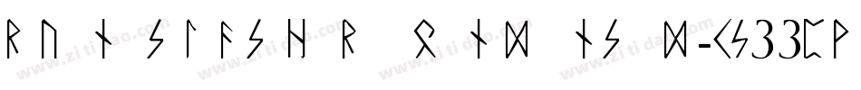 RuneSlasherCondensed-x33PV字体转换