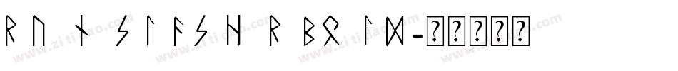 runeslasherbold字体转换