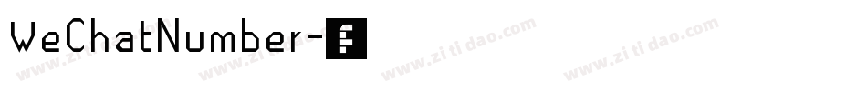 WeChatNumber字体转换