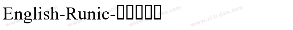 English-Runic字体转换