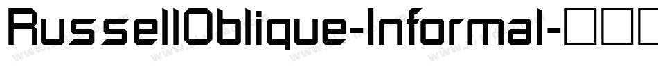 RussellOblique-Informal字体转换