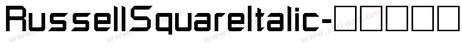 RussellSquareItalic字体转换