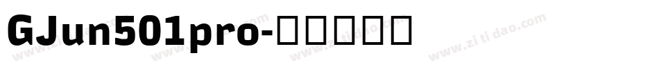 GJun501pro字体转换