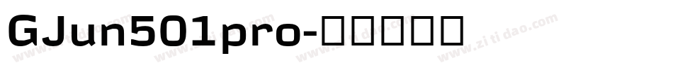 GJun501pro字体转换