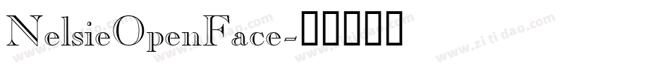 NelsieOpenFace字体转换