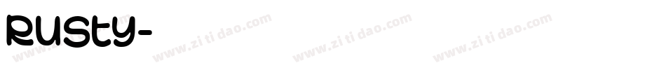 Rusty字体转换