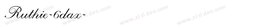 Ruthie-6dax字体转换