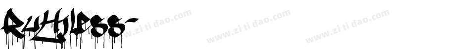 Ruthless字体转换