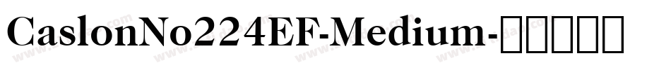 CaslonNo224EF-Medium字体转换