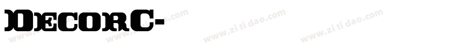 DecorC字体转换