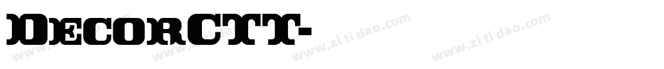 DecorCTT字体转换
