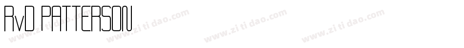RvD-PATTERSON字体转换
