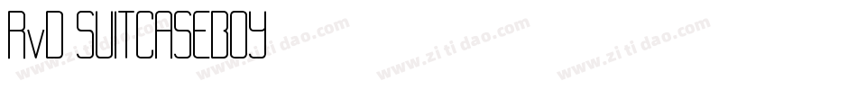 RvD-SUITCASEBOY字体转换