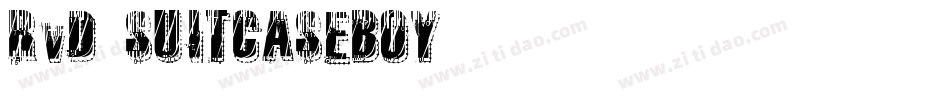 RvD-SUITCASEBOY字体转换