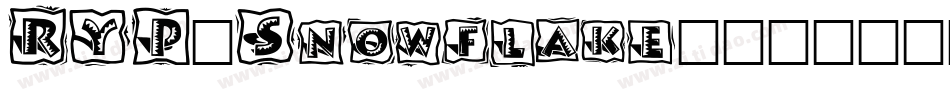 RYP-Snowflake-1字体转换