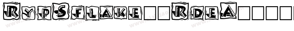 RypSflake2-RdeA字体转换