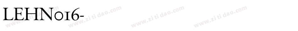 LEHN016字体转换