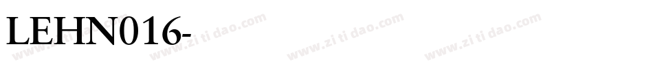 LEHN016字体转换