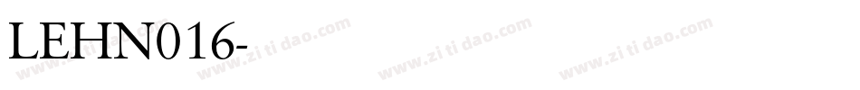 LEHN016字体转换