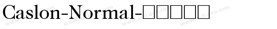 Caslon-Normal字体转换