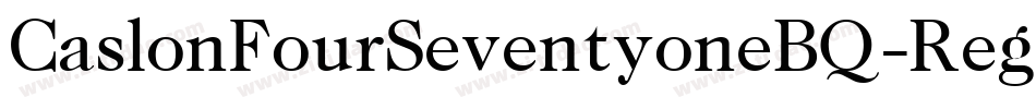 CaslonFourSeventyoneBQ-Regular字体转换