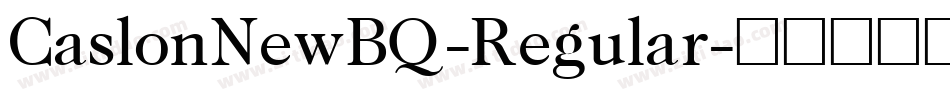 CaslonNewBQ-Regular字体转换