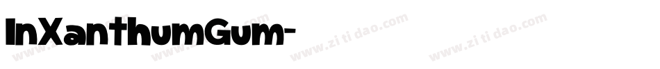 InXanthumGum字体转换